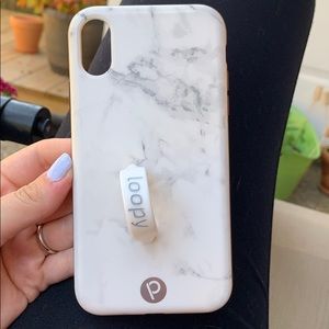 EUC Loopy White Marble Phone Case for iPhone XR